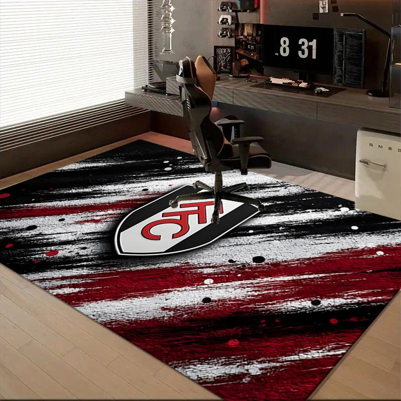 1PC Fulham Football Crest Floor Mat for Living Room, Game Rooms, Office, Bedroom, Office Floor Mat Playful Design, Christmas fan gifts