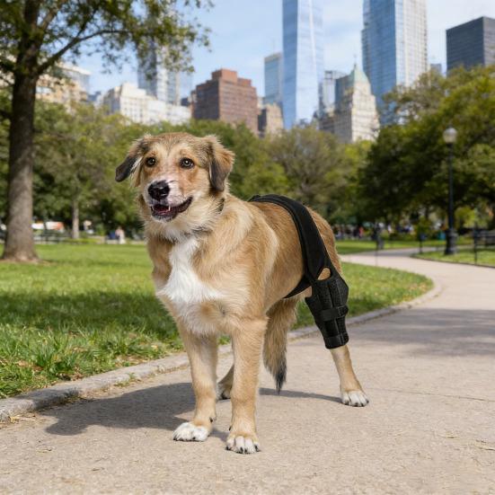 L Dog Knee Brace Hind Leg Knee Brace Enhances Recovery Dog Knee Wrap for Torn ACL Hind Leg Support Cruciate Ligament Injury