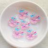 10PCS New Cartoon Colored Unicorn Horse, Ice Cream Flat Back Cabochon Stone Scrapbook DIY Decor Figurines Crafts Accessories