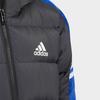adidas Baumwolljacke Lässig Warm Mit Kapuze Kinderjacken Schwarz HB4074