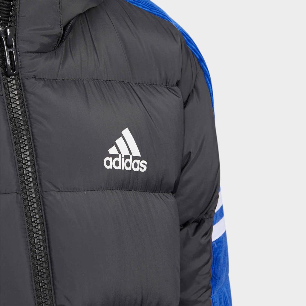 adidas Baumwolljacke Lässig Warm Mit Kapuze Kinderjacken Schwarz HB4074