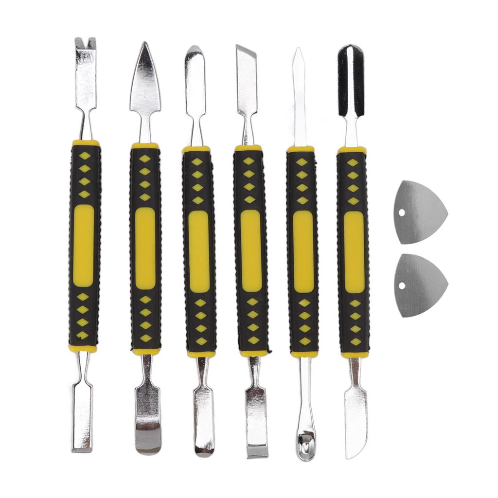6Pcs Spudger Opening Pry Tool ABS Handle Alloy Steel Bar for Electronic Maintenance