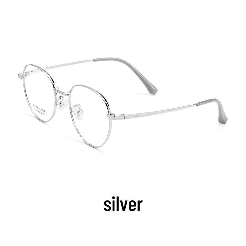 Casual Trend Ultralight Alloy Round Glasses: Comfortable Myopia Eyeglass Frames for Men and Women