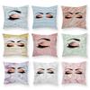 Marble Bright Diamond Eyes Eyelash Pillow Case Sofa Cushion Manicure Decoration Pillow