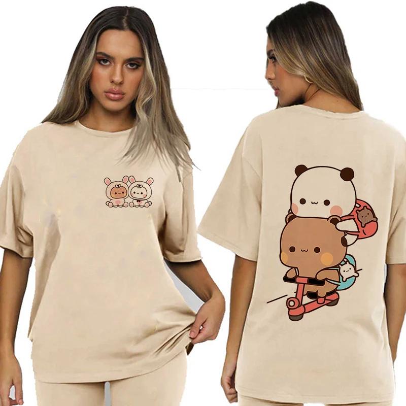 Bubu Dudu Velikost EU Topy Roztomilé tričko Manga Ženy Muži Legrační tričko Grafika Tričko pro volný čas Y2k Streetwear Kreslené gotické oblečení