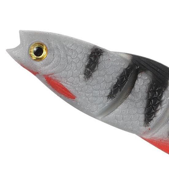 1/2/3Pcs 8CM Soft Artificial Lure Paddle Tail Silicone Bionic Swimbait Realistic 3D Eyes Swimming Lure Saltwater Freshwater Fishing Accessories