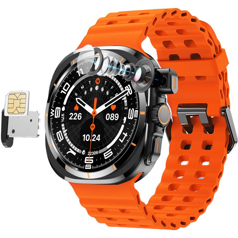 BW8 Smart Watch Support SIM Card Camera 400mah Battery Sports Mode Blood Pressure Oxygen Bluetooth Call Smartwatch