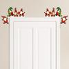 2Pcs Christmas Wooden Signs Funny Winter Tabletop Decor Elk Christmas Tree Home Table Door Frame Corner Applique Christmas Decor