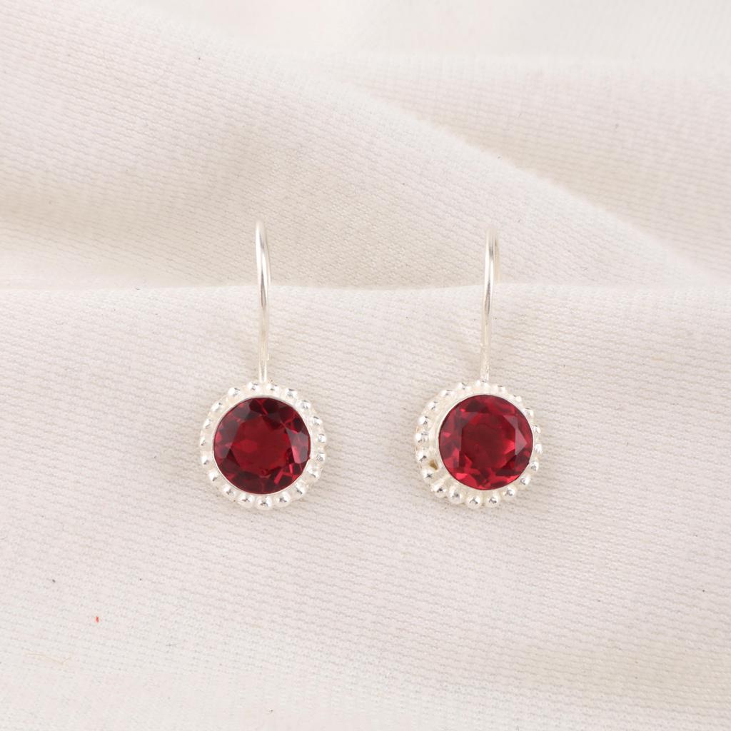 Rosa Rubellit Edelstein Ohrringe Schmuck, Handgefertigte Wunderschöne Silberohrringe, 925 Sterling Silber Schmuck Für Hochzeitsgeschenk