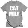 Funny Cat Milf T Shirts Emo Summer Style Graphic Cotton Streetwear Short Sleeve Humor Quote Gifts T-shirt Mens Clothing