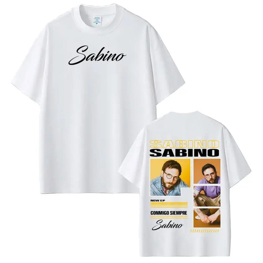 Rapper Sabino Album Tour Printed TShirt Unisex Harajuku Style HipHop Short Sleeve Loose Casual Goth Punk Women And Men TShirt