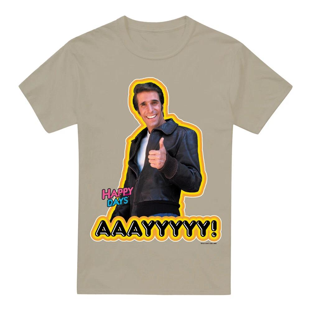 

Happy Days Aaayyyyy T-Shirt S-2XL, Sand 3XL