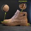 Leather Martin Boots Women's Short Boots Retro Student Versatile Autumn and Winter New Locomotive Boots