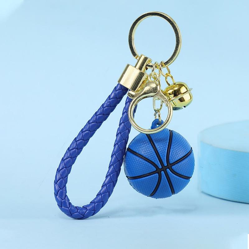 1/2Pcs Keyring Holder Creative Colorful Key Accessories Basketball Keychain 9 Colors Car Key Chain Plastic Ball Bag Pendant