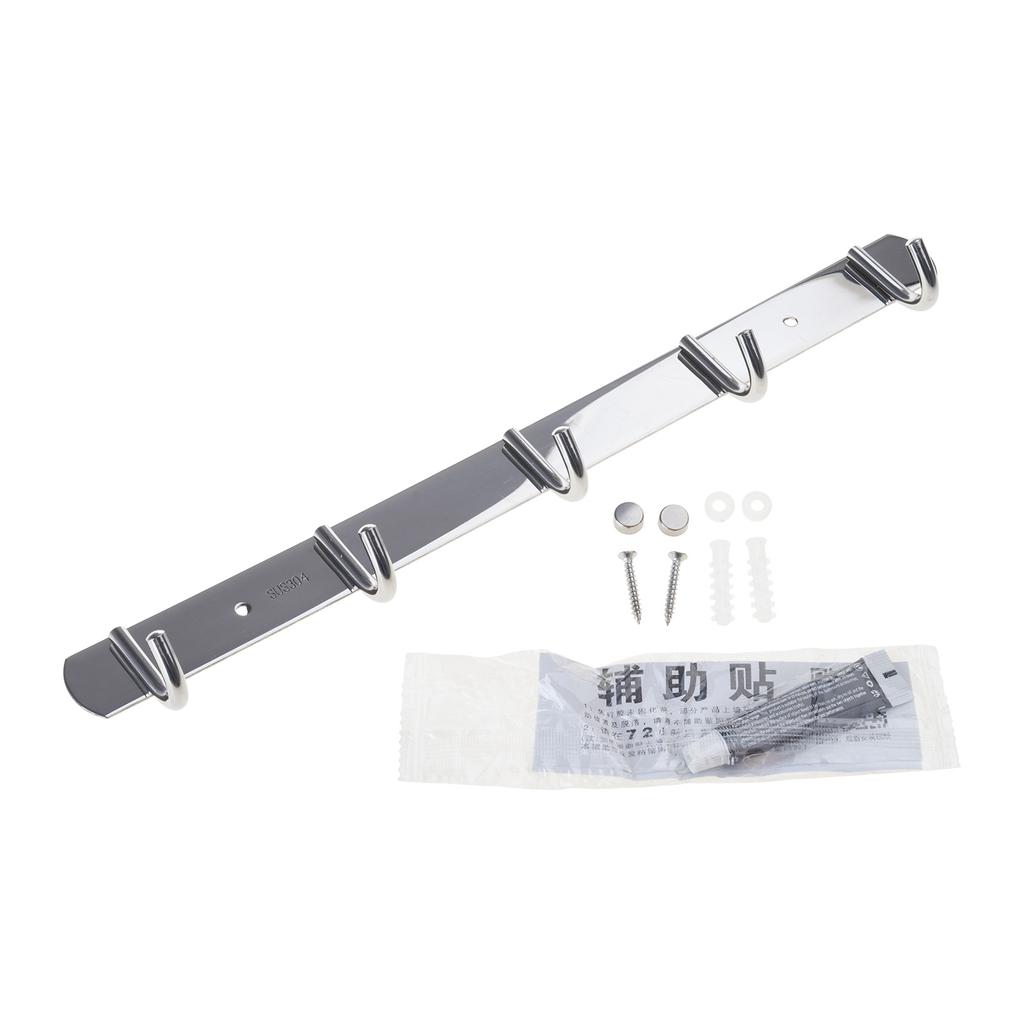 Durable Stainless Steel Hook Rack Multi Purpose Hook Rack Practical Hangers for Efficient Storage In Small Spaces