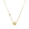 European Retro Zircon Stainless Steel Necklace: High-End Cross-Border Clavicle Chain