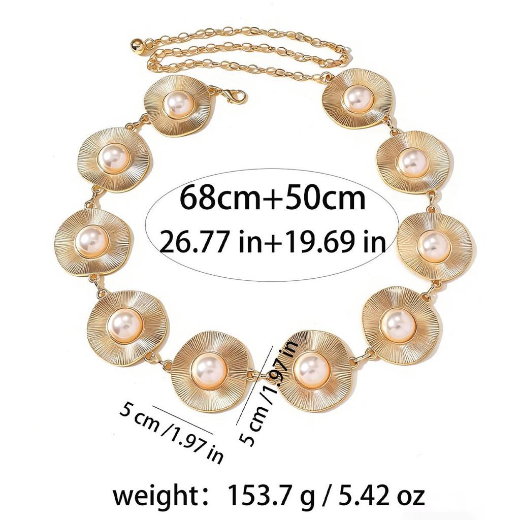 Bohemian Retro Metal Waist Chain for Women - Ethnic Style Body Jewelry