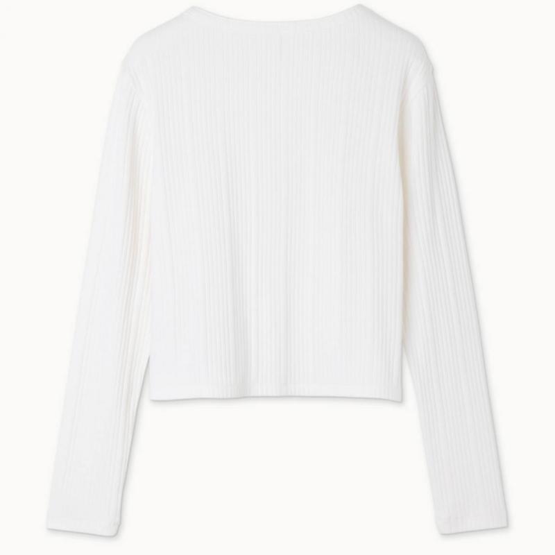 Budhi Mudra Pointelle Cardigan Star White  B61002aca40 V10 