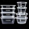 Disposable Rectangular Plastic Food Containers with Lids