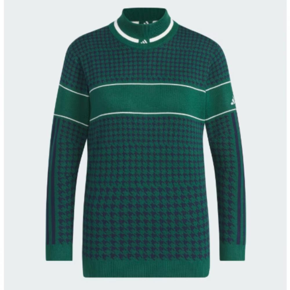 Adidas Golf 24fw Prime Knit Jacquard Long Sleeve Pullover Sweater Im7276