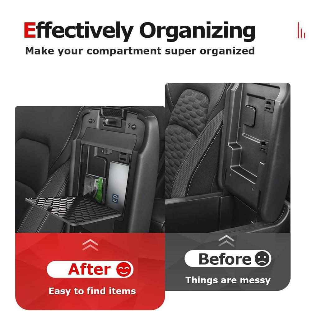 For Nissan Pathfinder 2025 2025 2025 Center Console Hidden Car Box Armrest Storage Organizer ABS Accessories Center Console Tray