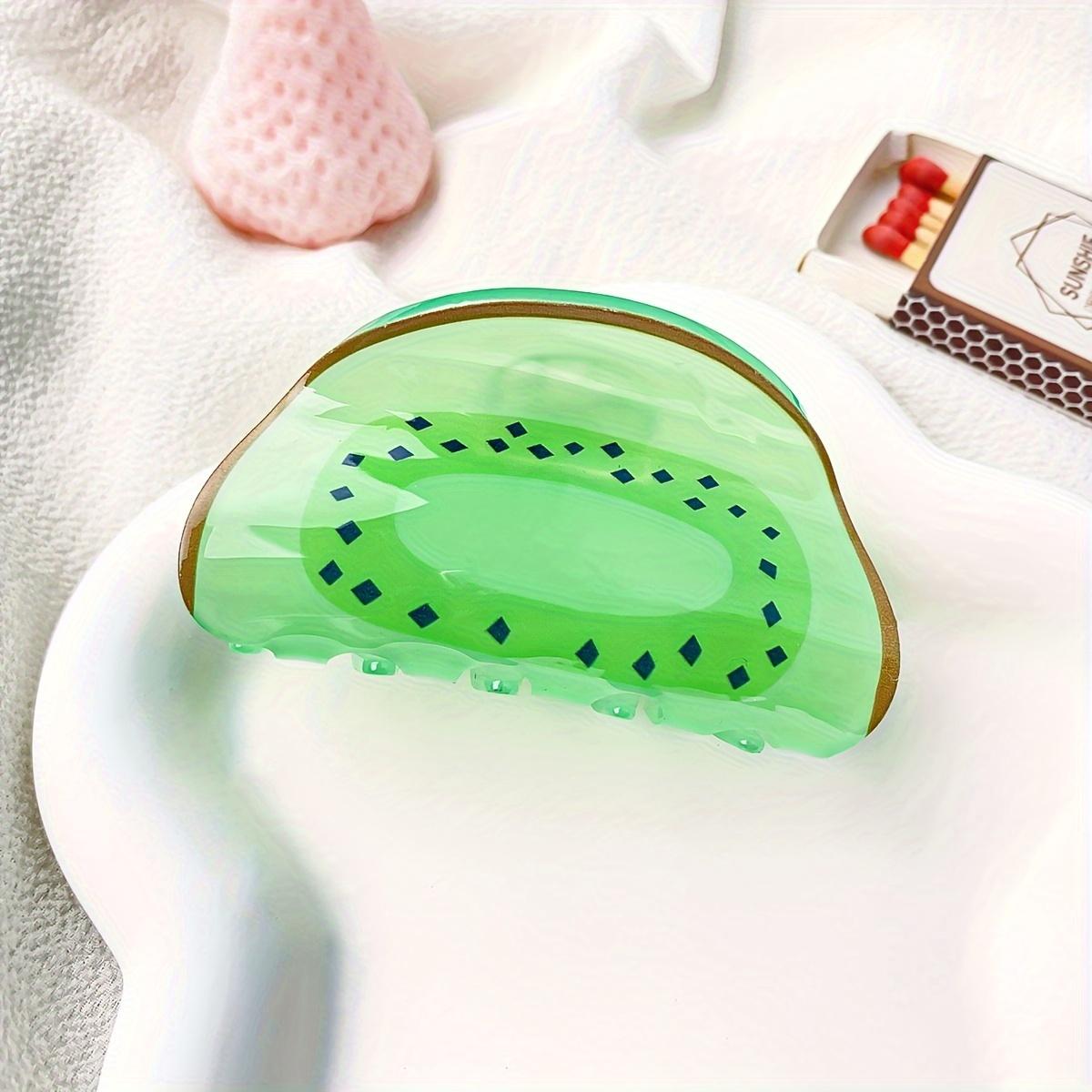 

1PC/7PCS Fruit-shaped Acrylic Hair Clips - Vivid Lemon, Strawberry, Watermelon, and Pineapple Designs for Women
