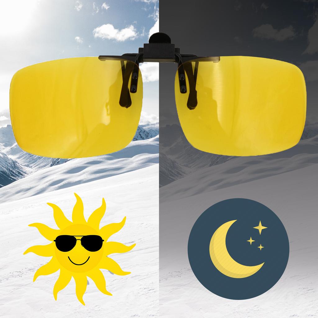 Car Driver Goggles Anti-UVA UVB Polarized Sun Glasses Driving Night Vision Lens Clip On Sunglasses Auto Travel Accessories