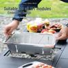 Minnai Outdoor Foldable Stainless Steel Charcoal BBQ Grill