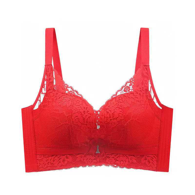 Lace Wire-Free Adjustable Push-Up Bra for Small Bust - Seamless, Breathable, Anti-Sagging Women's Underwear