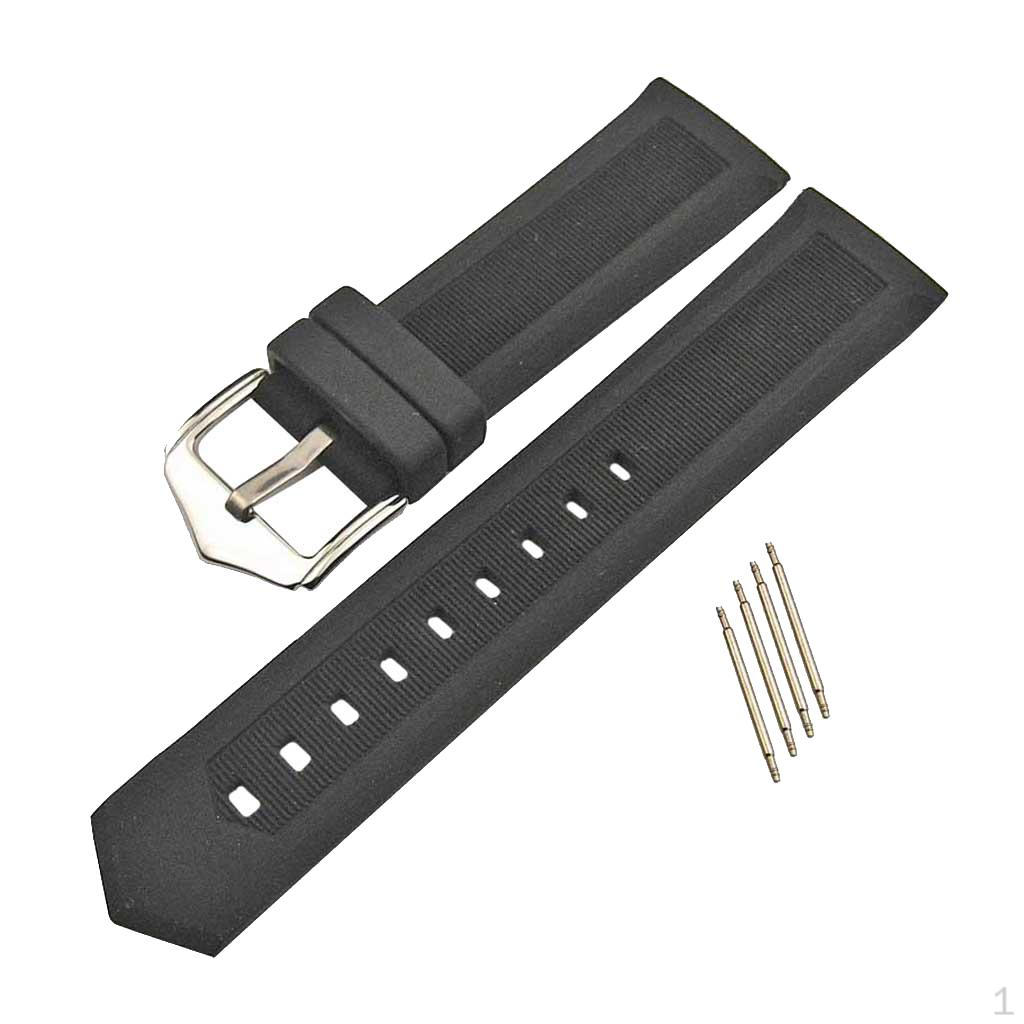 

Rubber Watchband With Pin Replace 21mm