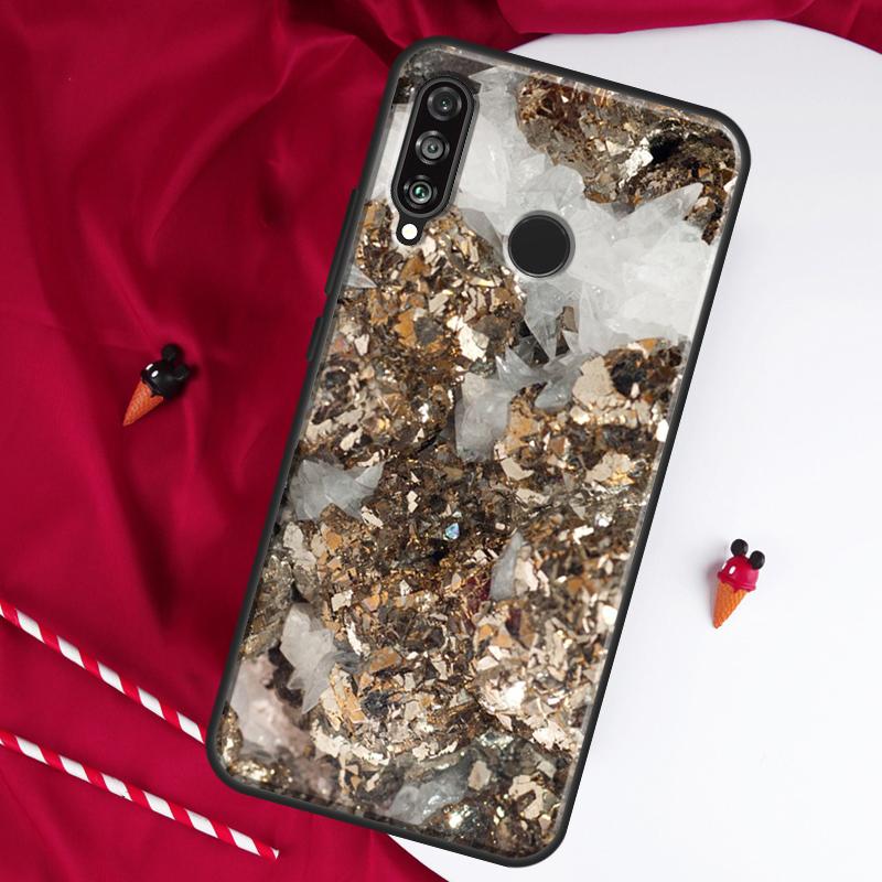 Agate Gem Crystals Marble Pattern For Huawei Nova 9 SE 10 5T Y90 Y70 Y60 Y61 Y91 Y72 12i 12s 11i P60 Pro P20 P30 P40 Lite Case