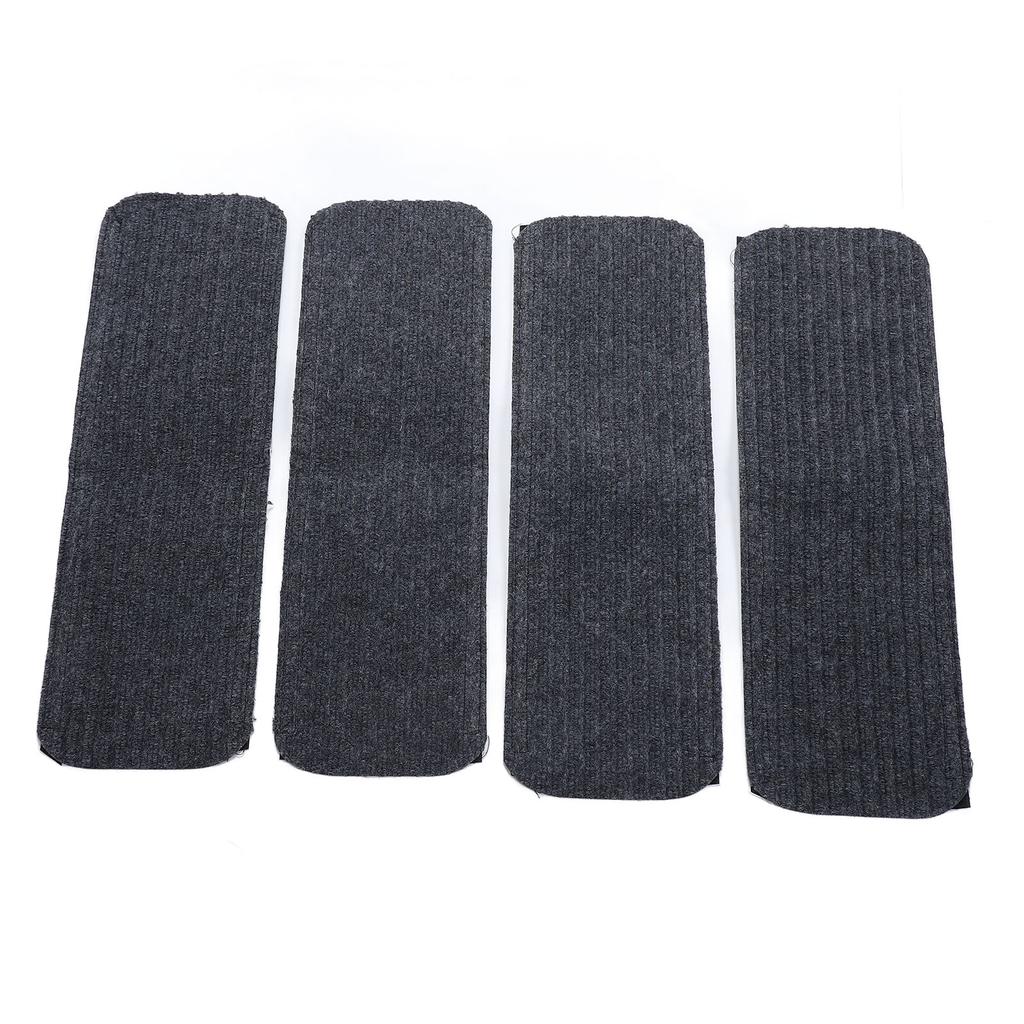4Pcs RV Stair Covers Carpets Anti Slip Quick Drying Waterproof RV Step Covers Rug with Reflective Strip for RVs Motor