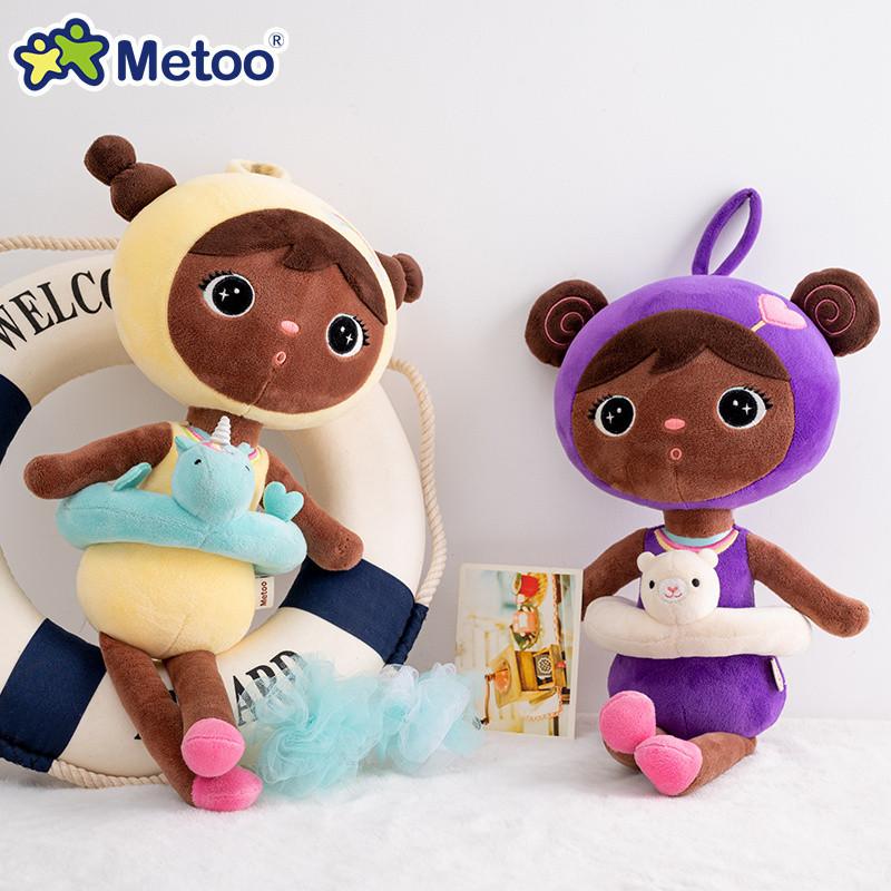 Wucifang Bags Unisex Kids Metoo Keppel 44Cmsummer Swim Ring Animal Stuffed Doll High Quality Durable Design Safe For Children Cute Infant Plushies Playthings Children Birthday