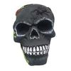 Day of The Dead Skull Statue Tabletop Floral Skull Figurine Halloween Human Skull Model for Home Decoration