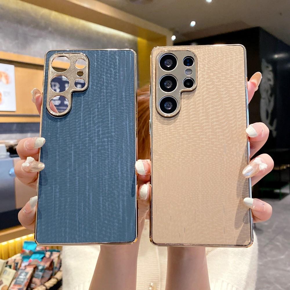 Luksusowe skórzane etui na telefon do Samsung Galaxy S25 S24 S23 Ultra Plus S24 FE S23 FE S25+ S25Utra S 25 Ultra 5G Etui TPU Fundas