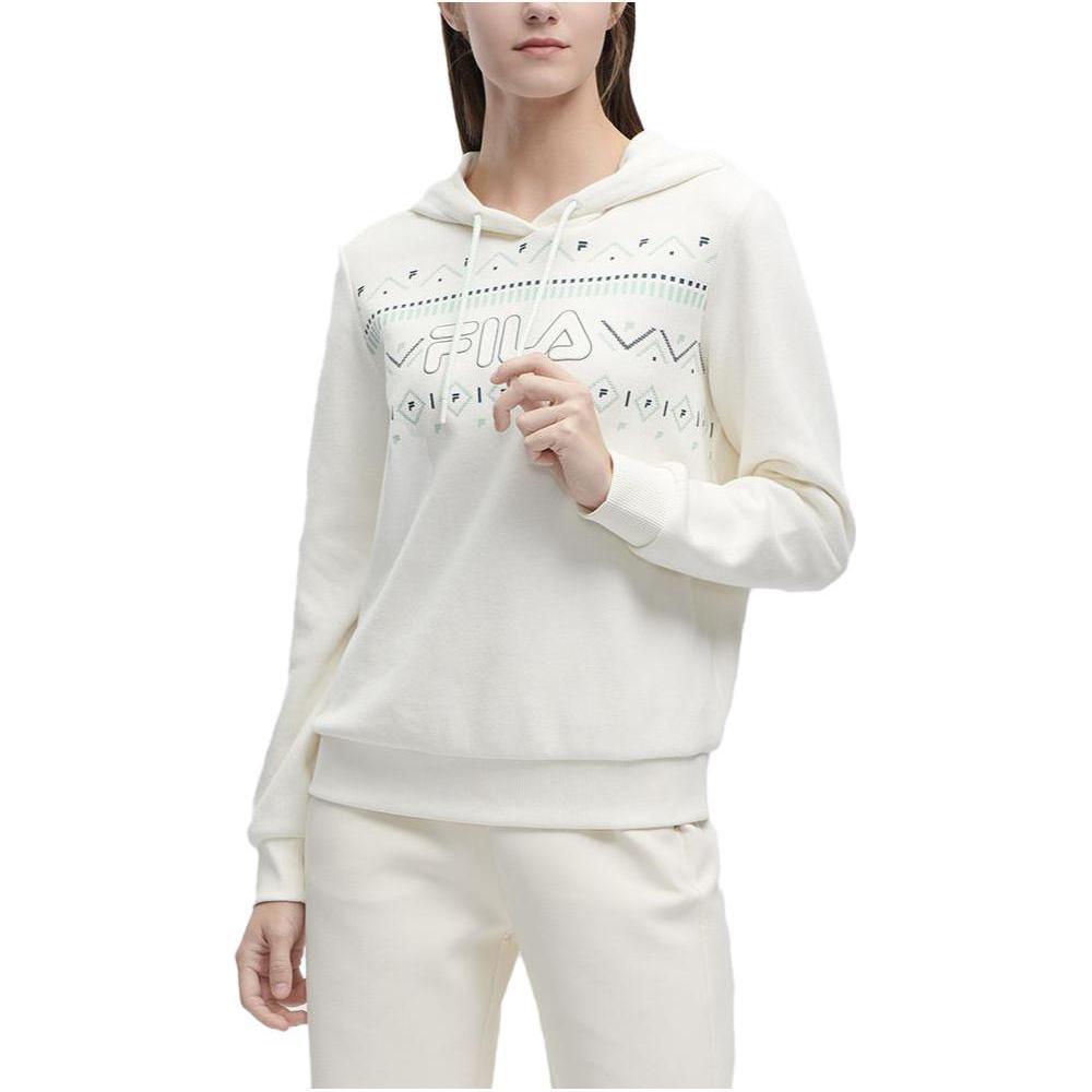 New FILA Sweatshirts Women's Mist Lotus White F11W344215FIV