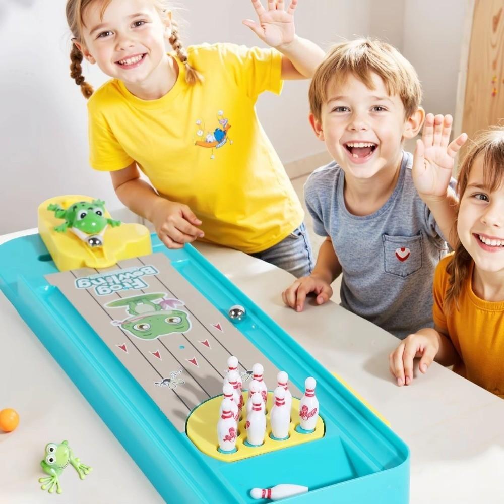 Educational Gift Bowling Table Top Game Dual Player Table Sports Game for Kids