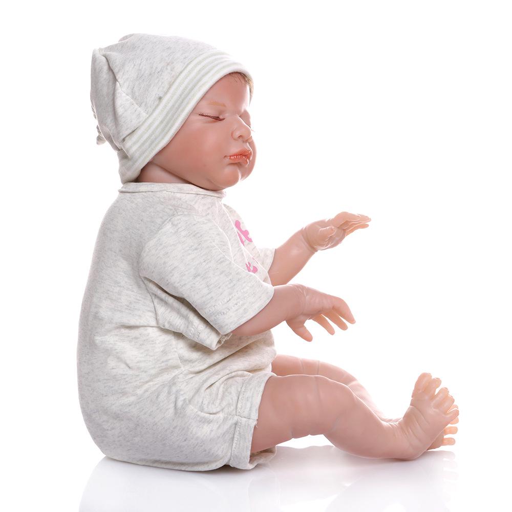 50cm Realistic Baby Doll Cute Playhouse Toy серебряный