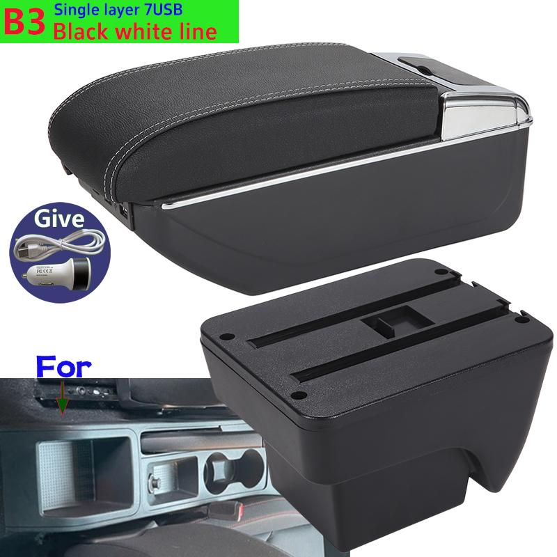 USYM3 For Seat Ibiza Armrest Box For Seat Ibiza 6j MK4 IV 6L Car Armrest 2018-2025 Storage Box Retrofit Parts Interior Car Accessories