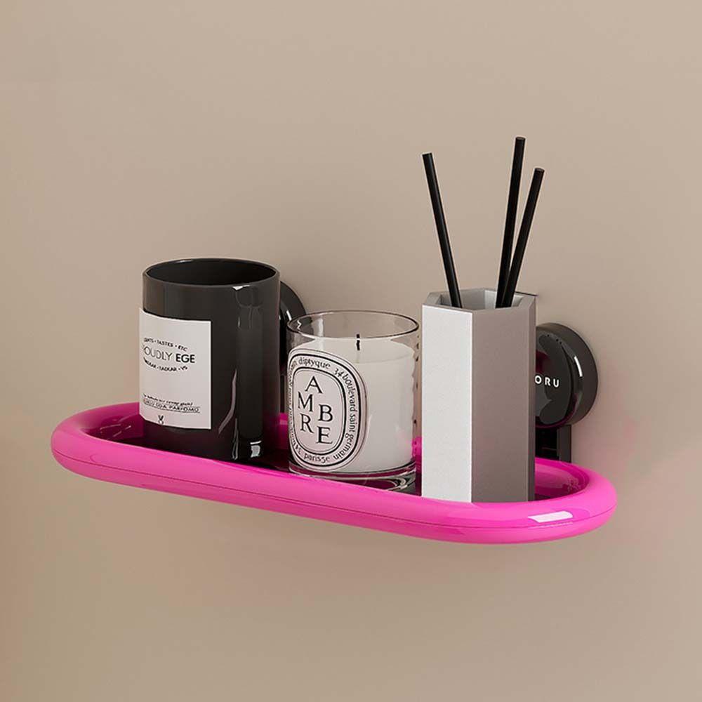Free Punch Suction Cup Storage Shelf Drainable Toiletries Organizer  Bathroom Accessories