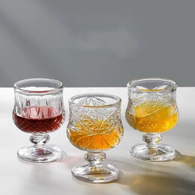 6 Piece Set of Glass Pudding Glass Glass Bottle Small Wine Glass Mini Glass Fruit Wine Glass Cocktail Glass Drinking Glasses Cup