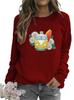 Women's Printed Round Neck Hoodie