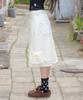 Lunakihu Wxp097 Mokokasumi Spitze Bermuda-Hose (Weiß)