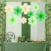 9 stk Hengende Papirvifter Tapet Bryllupsblomsterveggdekorasjon Fest Flere Alternativer Tilgjengelig