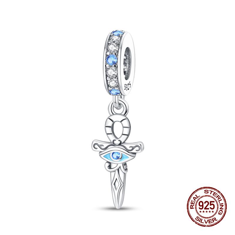 Classic 100% Copper Daemon Angel Cross Evil Eye Charms Beads Fit 3Mmoriginal Bracelets Diy Party Jewelry