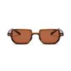 Punk Square Frame Glasses Small Frame UV400 Eyewear Retro Sun Glasses  Business