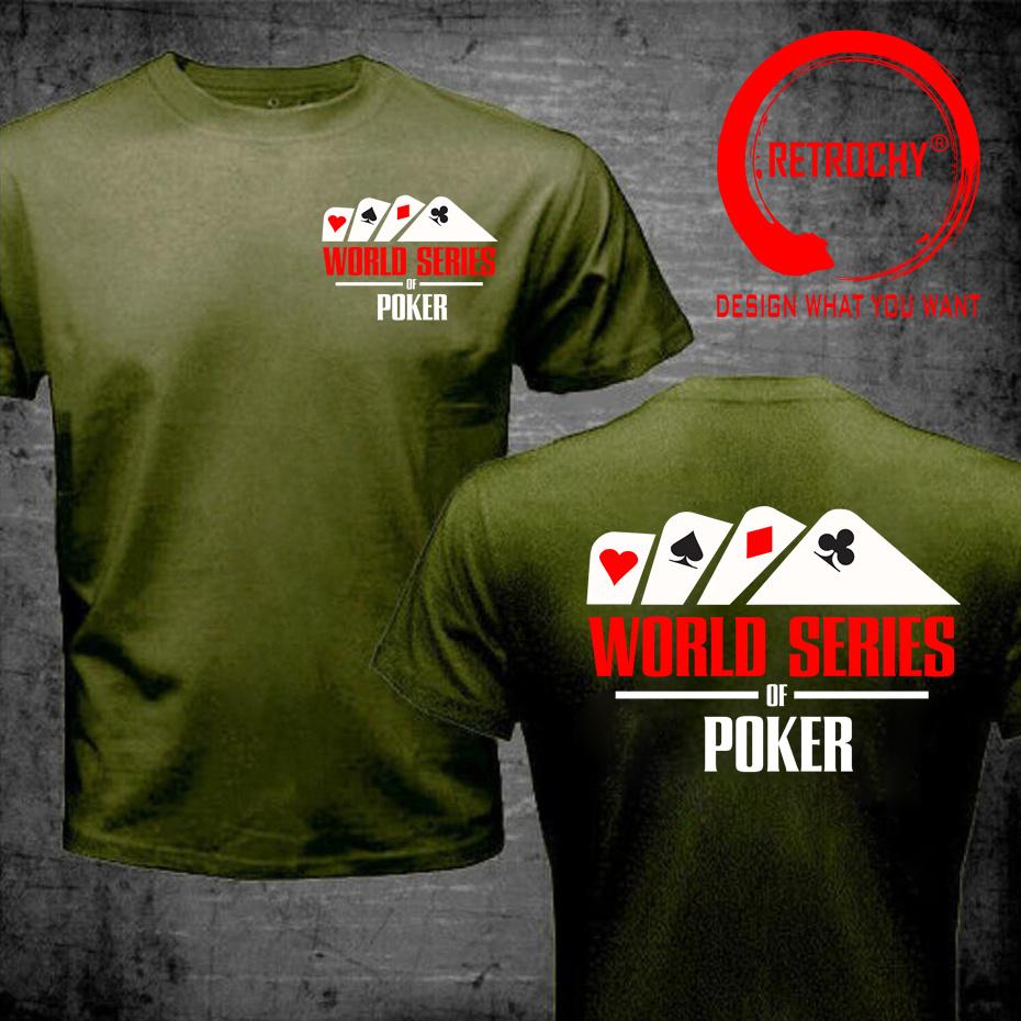 World Series Of Poker Card T Shirt Unisex Las Vegas Fashion Trendy Casual Clothing Stylish Tee Shirt Leisure Tshirt Unisexs TShirt