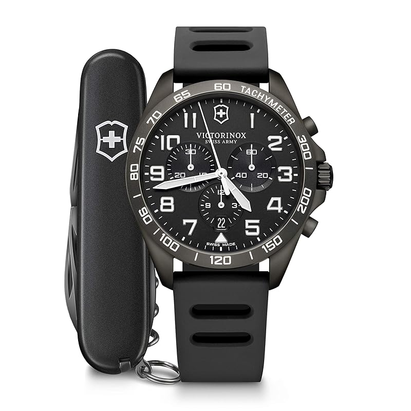 

VICTORINOX watch FIELDFORCE SPORT CHRONO Black Edition (Field Force Sports Chrono) gift 241926.1 quartz Multi-tool []