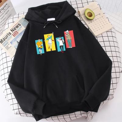 Satoru Gojo And Itadori Yuji Graphic Printed Hooded Anime Jujutsu Kaisen Sweatshirt Casual Loose Streetwear Harajuku Pullover
