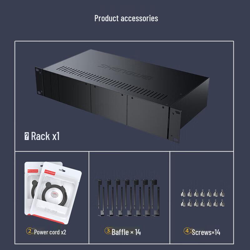 Shengwei SC-1014B 14-Slot Fiber Optic Transceiver Rack